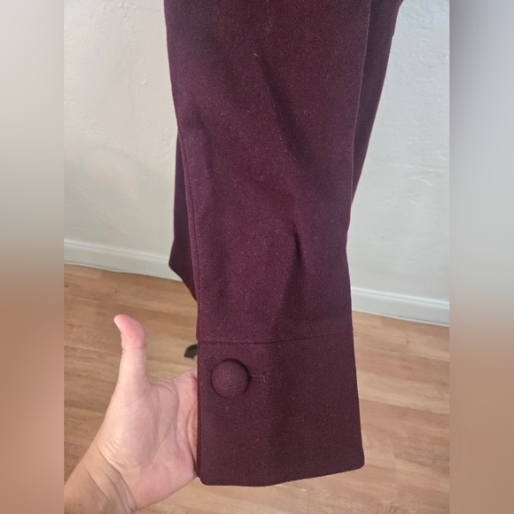 J Crew Lined Wool Coat Pea Coat Womens Size 8 Shade Of Purple - Picture 6 of 15